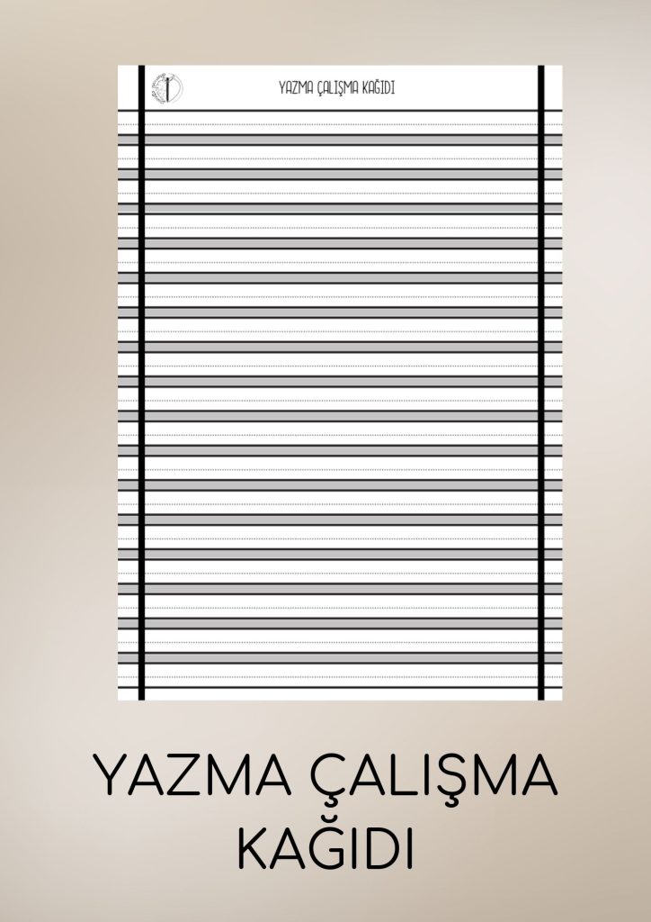 YAZMA ÇALIŞMA KAĞIDI