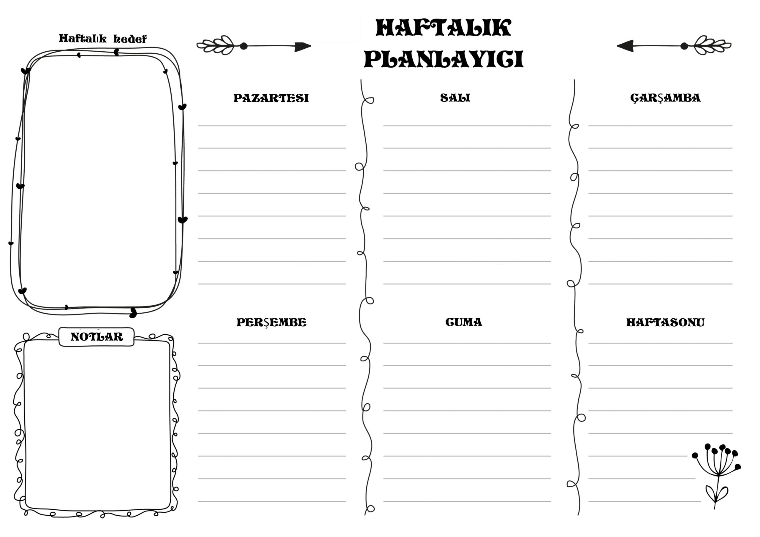 HAFTALIK PLANLAYICI