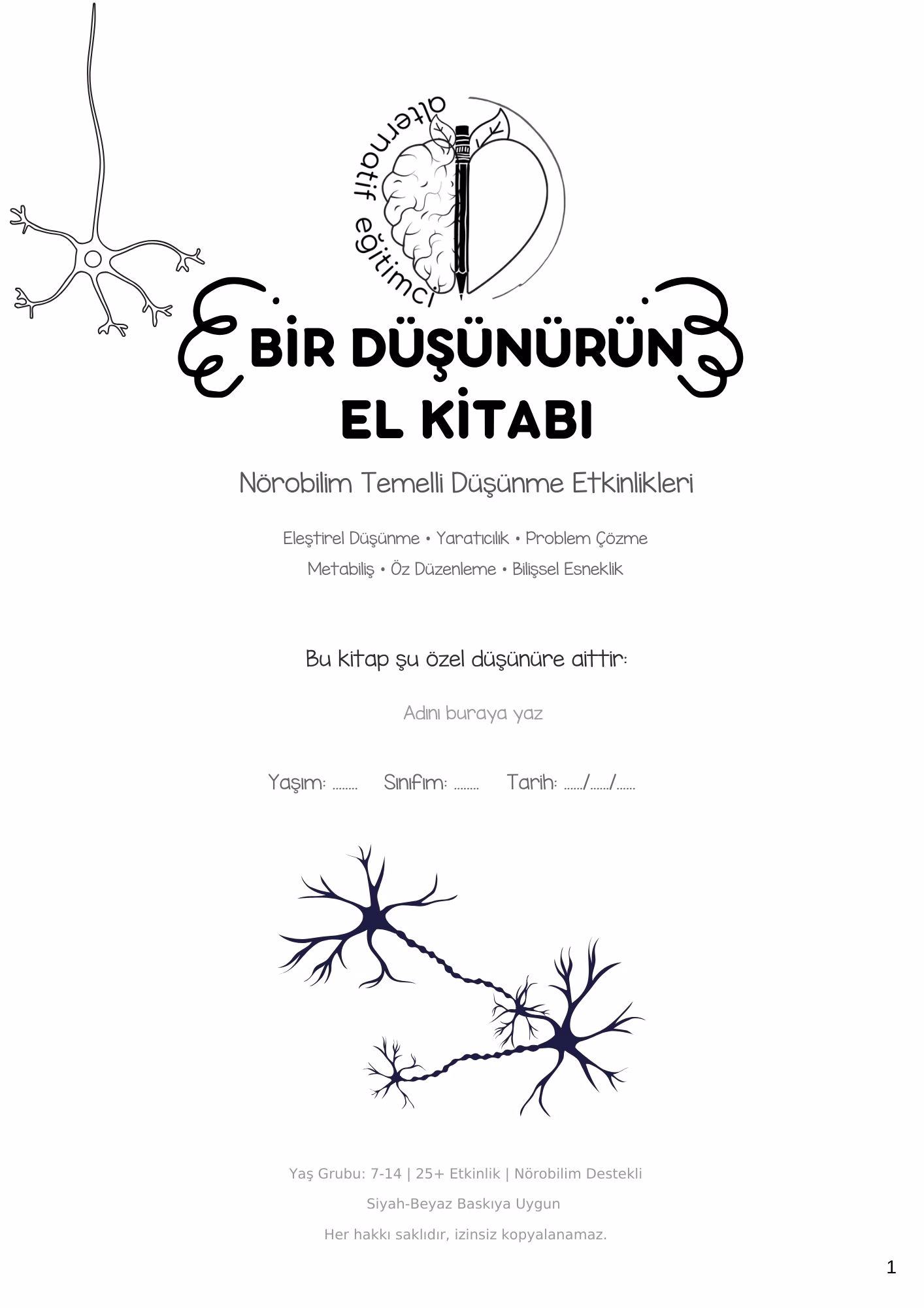 BİR DÜŞÜNÜRÜN EL KİTABI